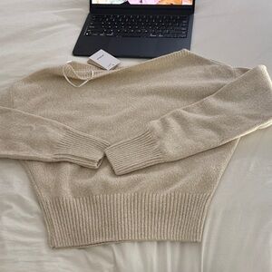 Chic Beige V-Neck Sweater